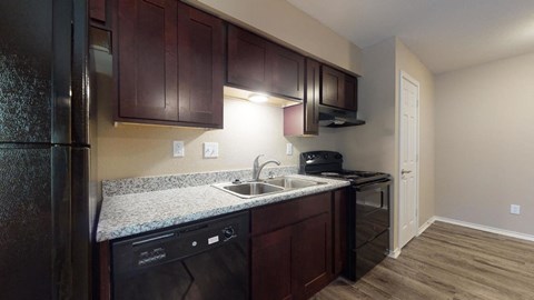 Floor plan for 1 bed, 1 bath, 690 sqft